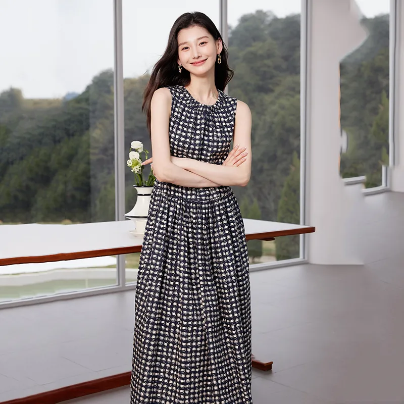 Yi Mengyuan Sleeveless Dress Women's-3