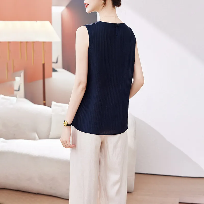 Yi Mengyuan Silk Tank Top Women's-4