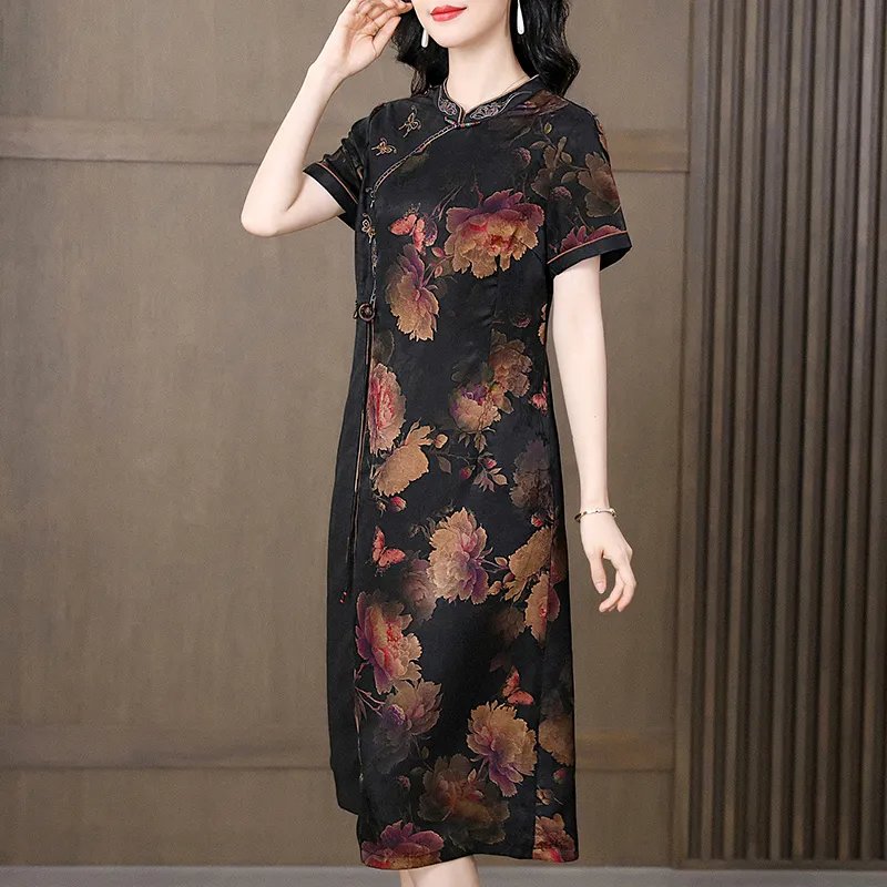 Yi Mengyuan Short Sleeved Dress Women's-9