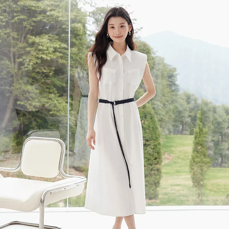 Yi Mengyuan Sleeveless Dress Women's-7