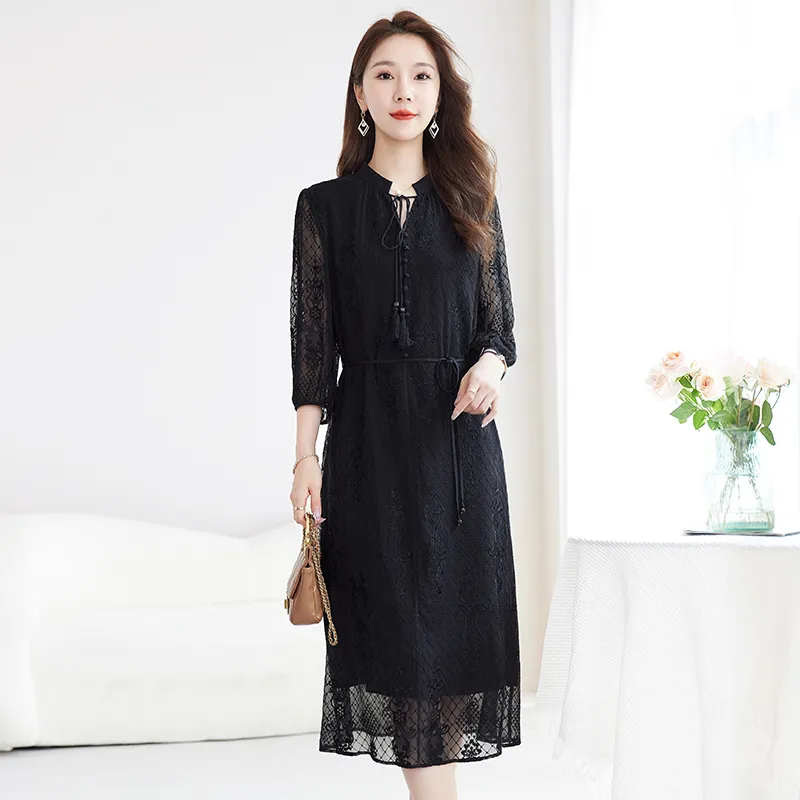 Yi Mengyuan Short Sleeved Dress Women's-6