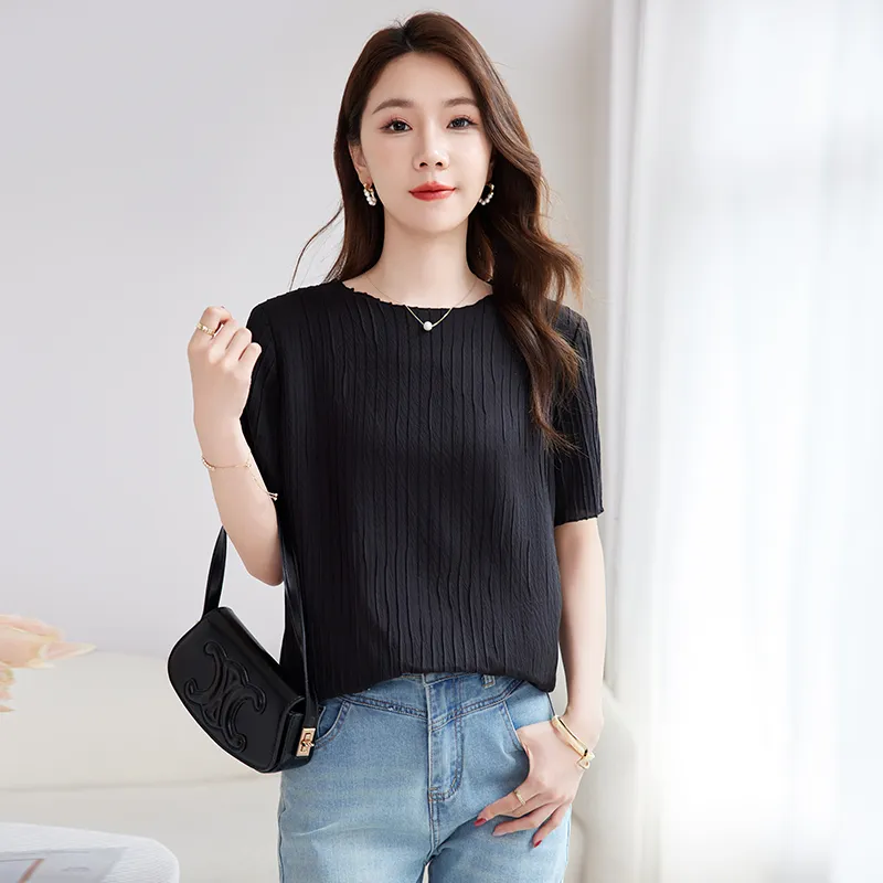 Yi Mengyuan T Shirts Women's Black-2
