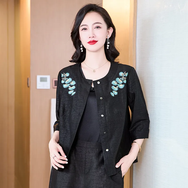 Yi Mengyuan Shirts Women's Black-2