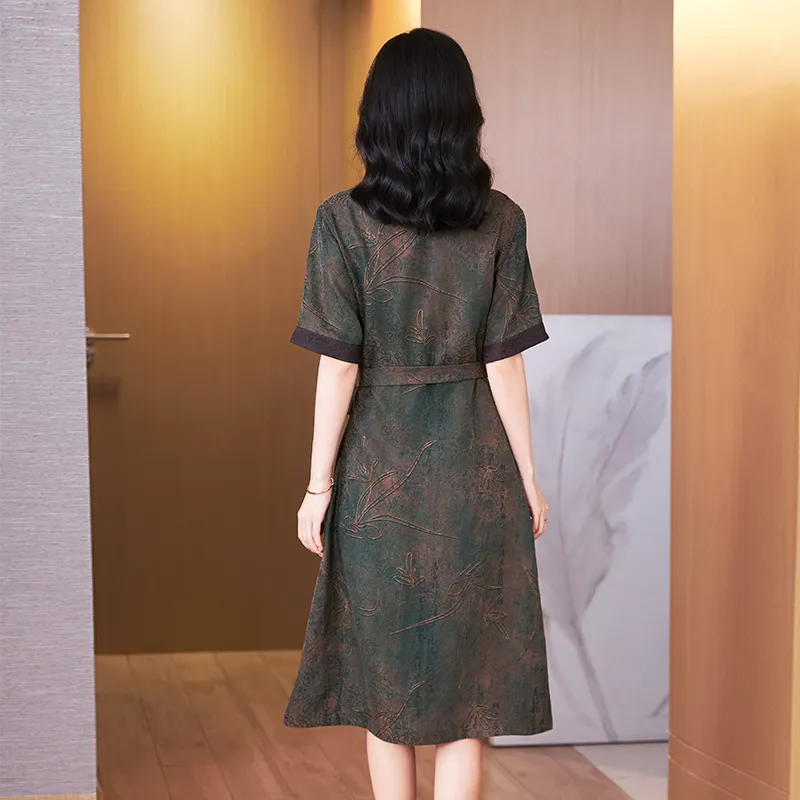 Yi Mengyuan Short Sleeved Dress Women's-1