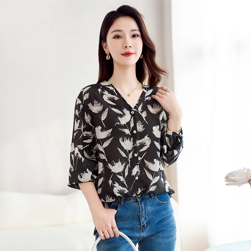Yi Mengyuan Shirts Women's Black-4