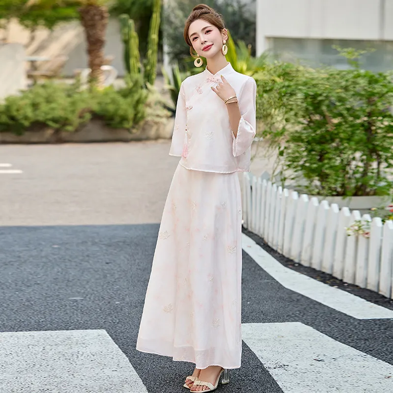 Yi Mengyuan Two Piece Skirt Sets Women's-2