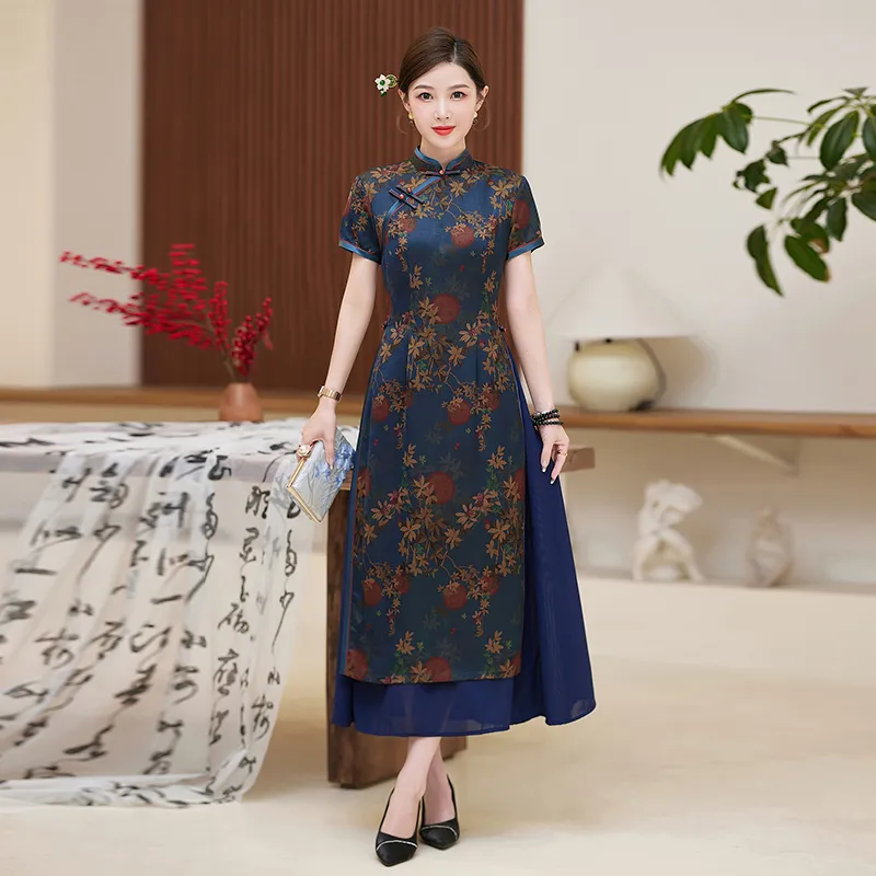 Yi Mengyuan Short Sleeved Dress Women's-6