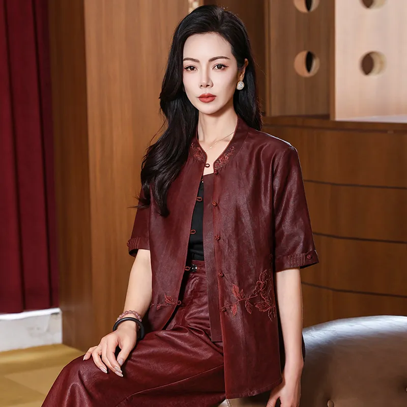 Yi Mengyuan Short Sleeved Silk Shirt Women's-8