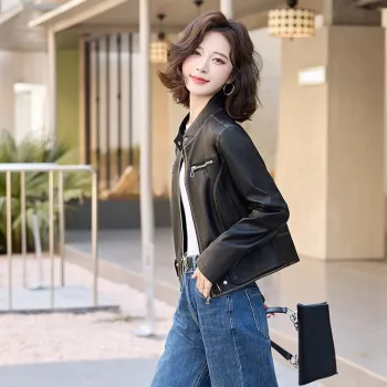 Yi Mengyuan Leather Jacket Women's