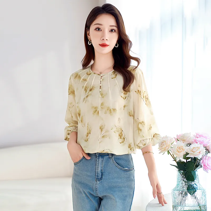 Yi Mengyuan T Shirts Women's Green Khaki-3