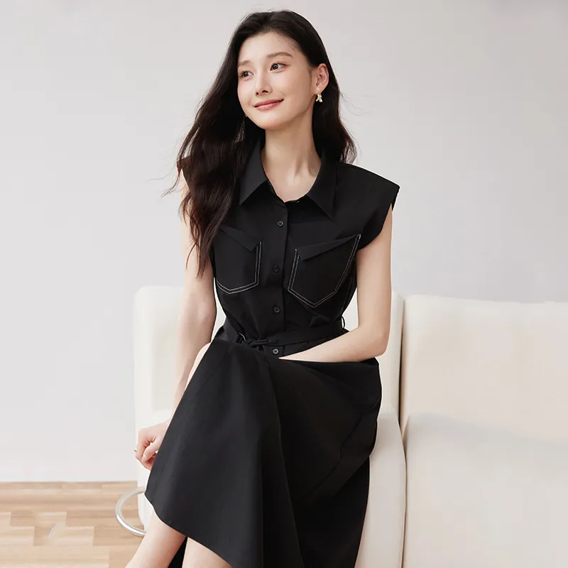Yi Mengyuan Sleeveless Dress Women's-2