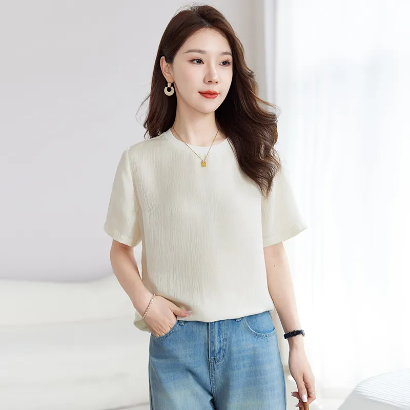 Yi Mengyuan T Shirts Women's Ivory White-3