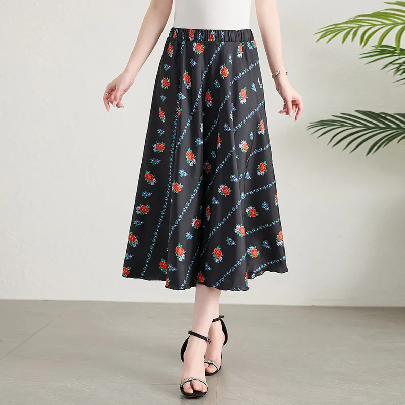 Yi Mengyuan Casual Long Skirt Women's-1