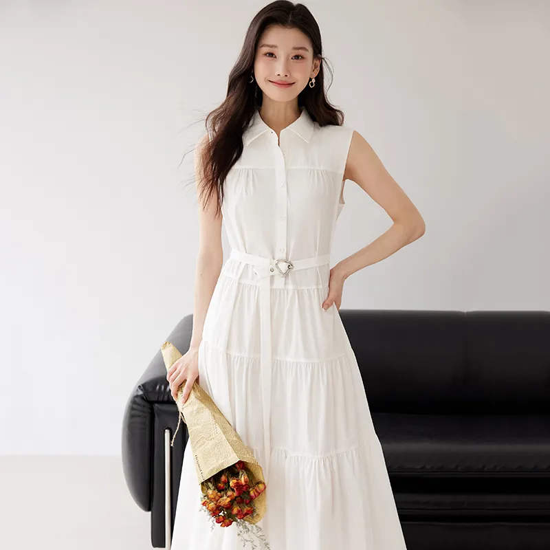 Yi Mengyuan Sleeveless Dress Women's-3