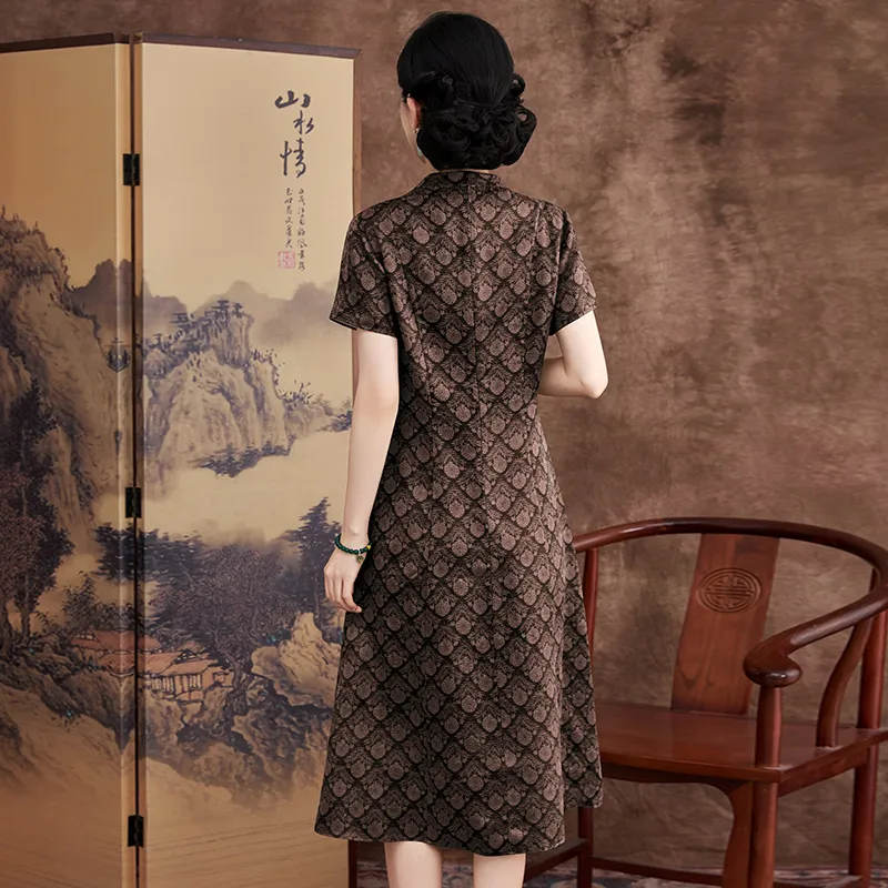Yi Mengyuan Short Sleeved Dress Women's-6
