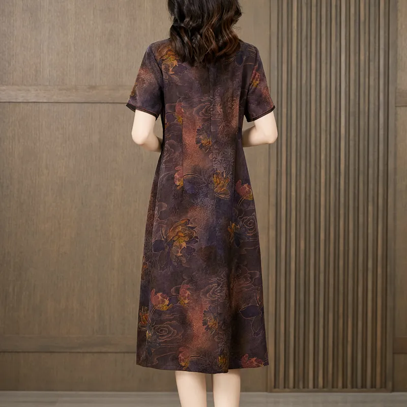 Yi Mengyuan Short Sleeved Dress Women's-2