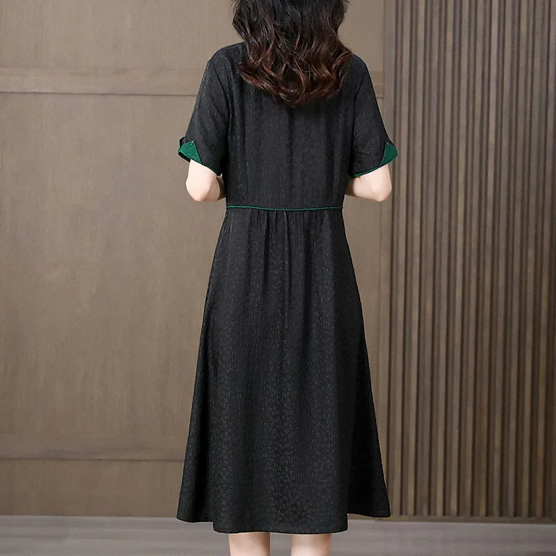 Yi Mengyuan Short Sleeved Dress Women's-1