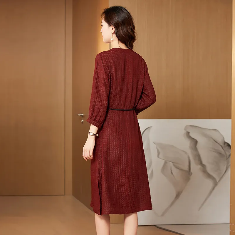 Yi Mengyuan Silk Short Sleeved Dress Women's-1