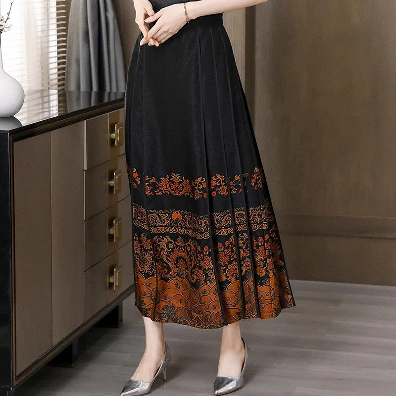 Yi Mengyuan Casual Long Skirt Women's-3