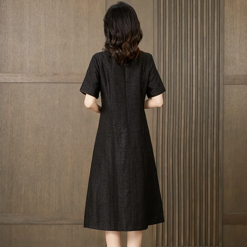 Yi Mengyuan Short Sleeved Dress Women's-1