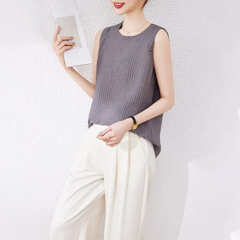 Yi Mengyuan Silk Tank Top Women's-2