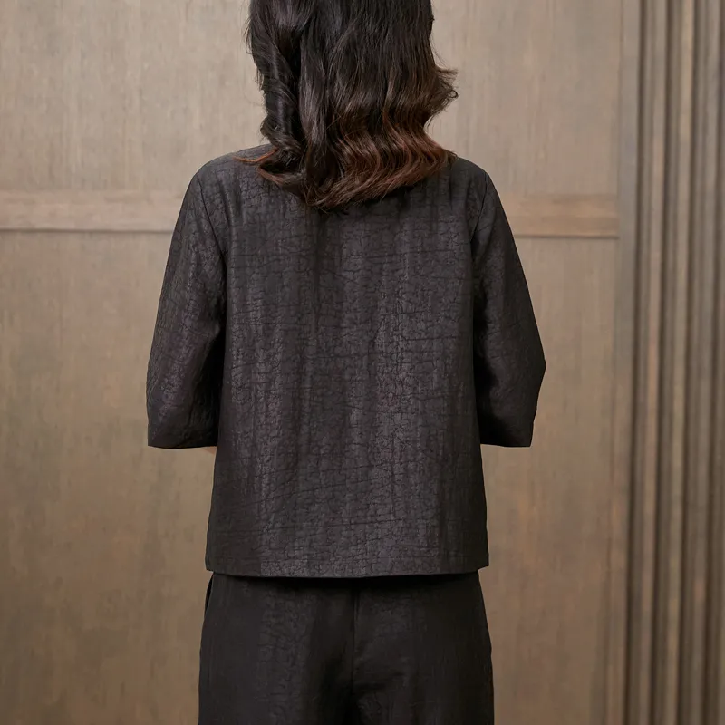 Yi Mengyuan Shirts Women's Black-1