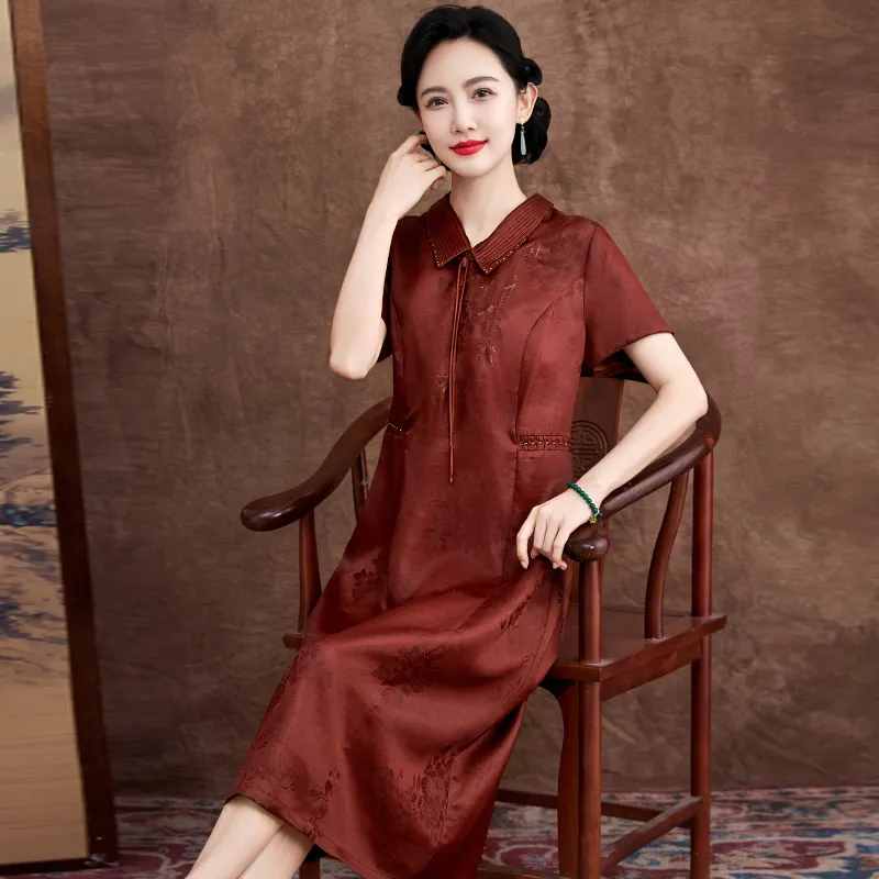 Yi Mengyuan Short Sleeved Dress Women's-6