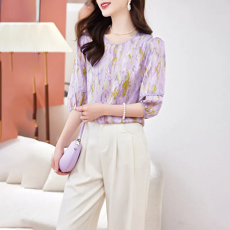 Yi Mengyuan Shirt Women's Ink Wash Painting-2
