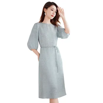 Yi Mengyuan Silk Short Sleeved Dress Women's