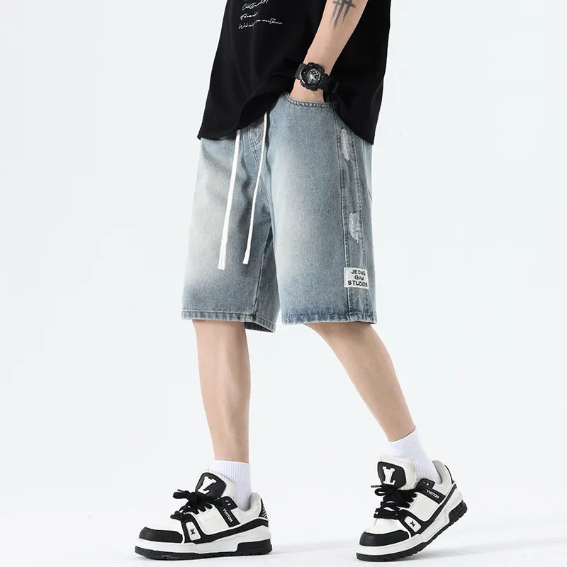 DESSO Denim Shorts Unisex Light Blue-6