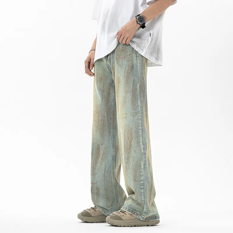 DESSO Jeans Unisex Yellow Mud Blended Dye-5