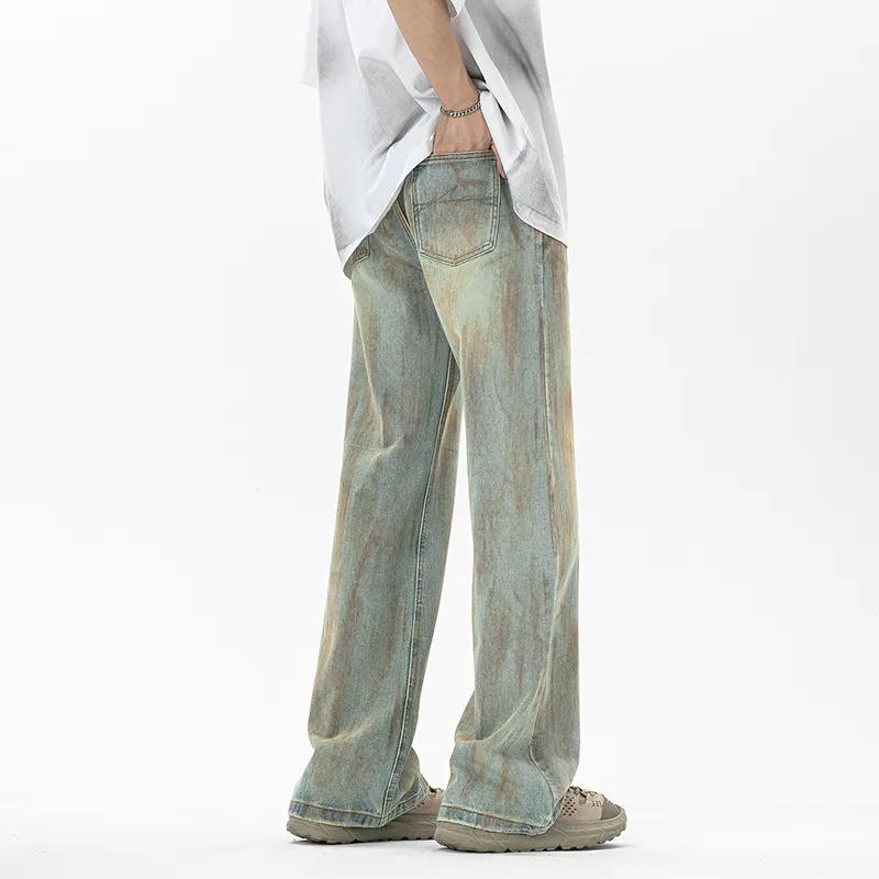 DESSO Jeans Unisex Yellow Mud Blended Dye-4