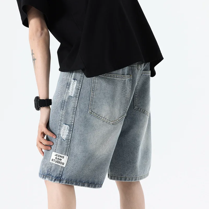 DESSO Denim Shorts Unisex Light Blue-5
