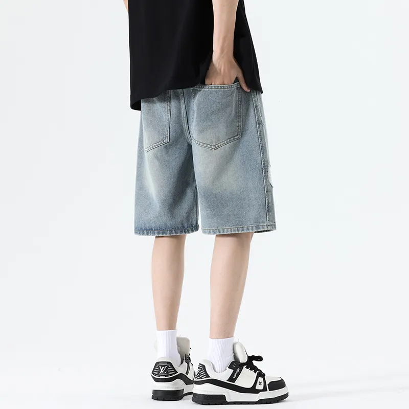 DESSO Denim Shorts Unisex Light Blue-3