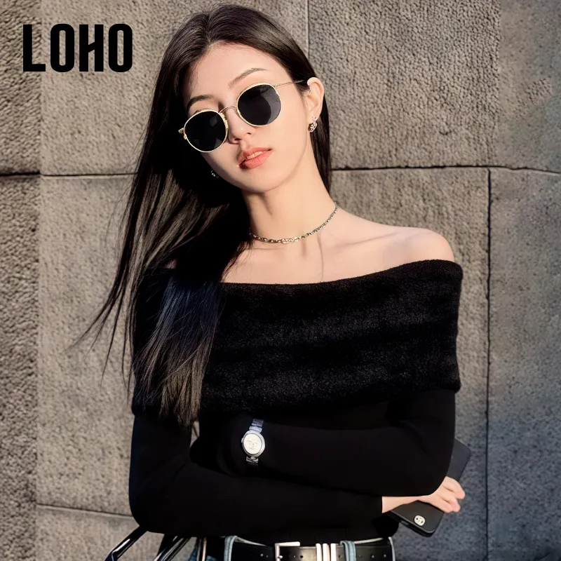 LOHO Alloy Round Driving Travel UV Protection Sun Protection Sunglasses Unisex-3