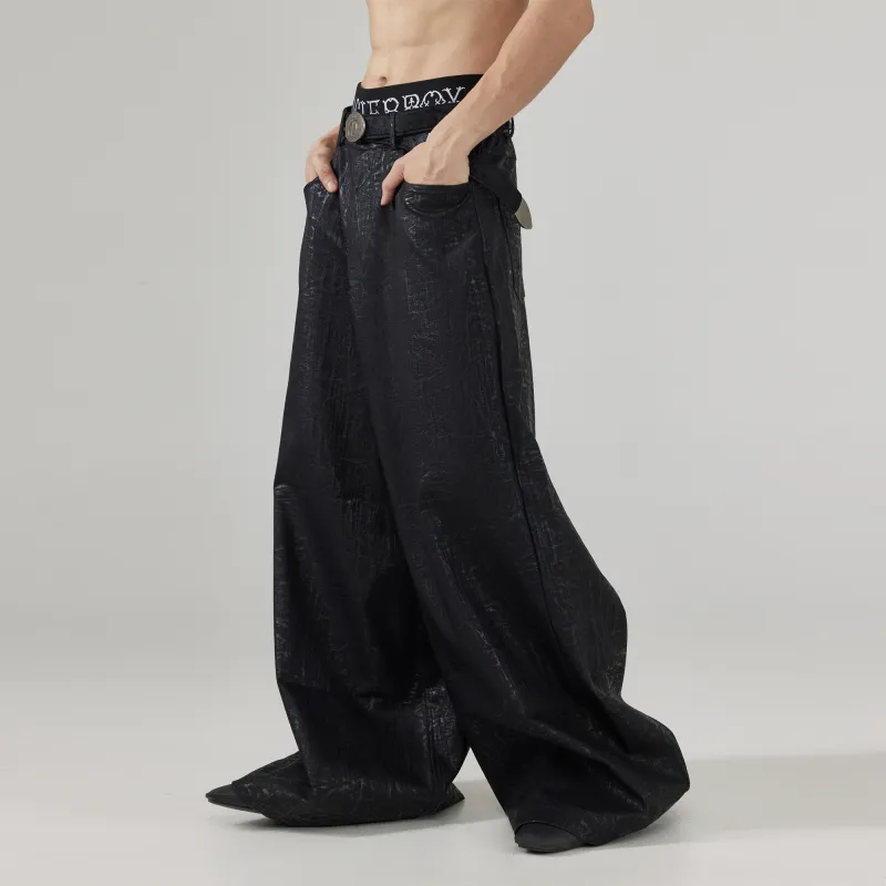 FRKM Casual Pants Men Black-3