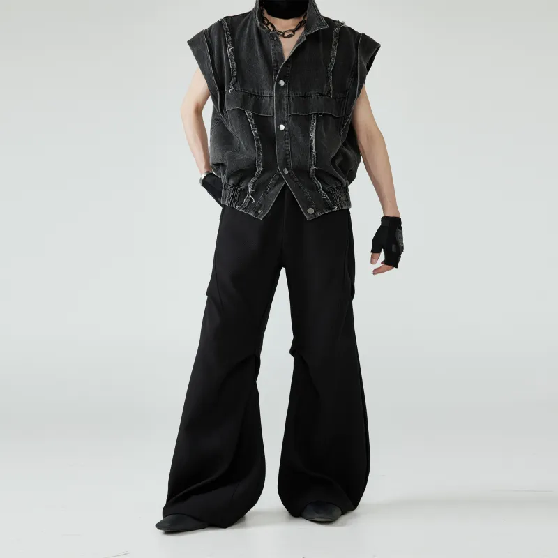 FRKM Casual Pants Unisex Black-4