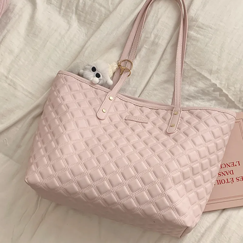 COLINS KEIRS Synthetic Leather Tote Bag, Shoulder Bag Women's Pink-6