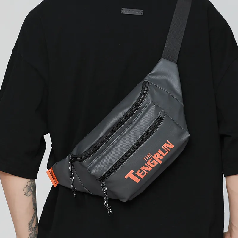 COLINS KEIRS Fabric Fanny Pack Regular Unisex Black/Khaki/Gray-21