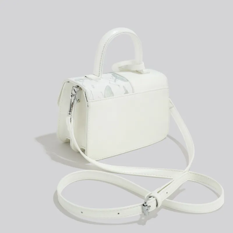 COLINS KEIRS Synthetic Leather Crossbody One Shoulder Handbag Regular Women's White-2