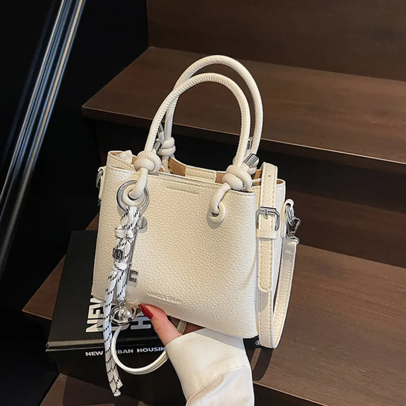 COLINS KEIRS PU Trendy Versatile Office Commute Travel One Shoulder Style Crossbody Handbag Regular Women's Ecru-5
