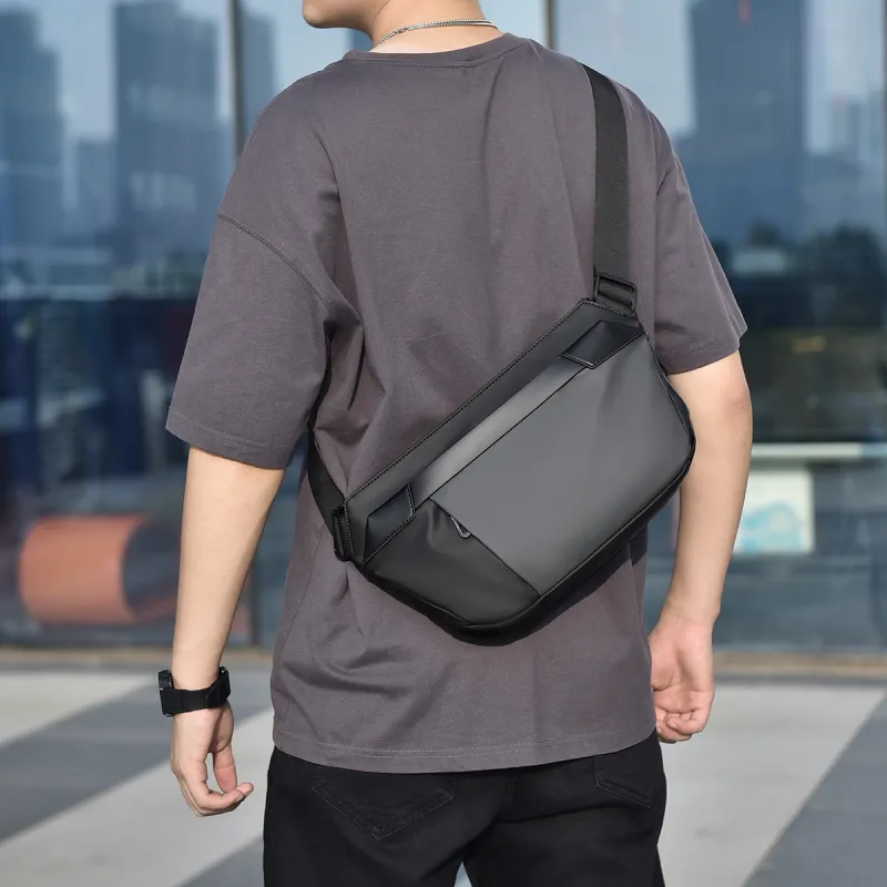 COLINS KEIRS Fabric University Student Casual Travel Commute Backpack Sports Sling Bag Regular Men's Black-3