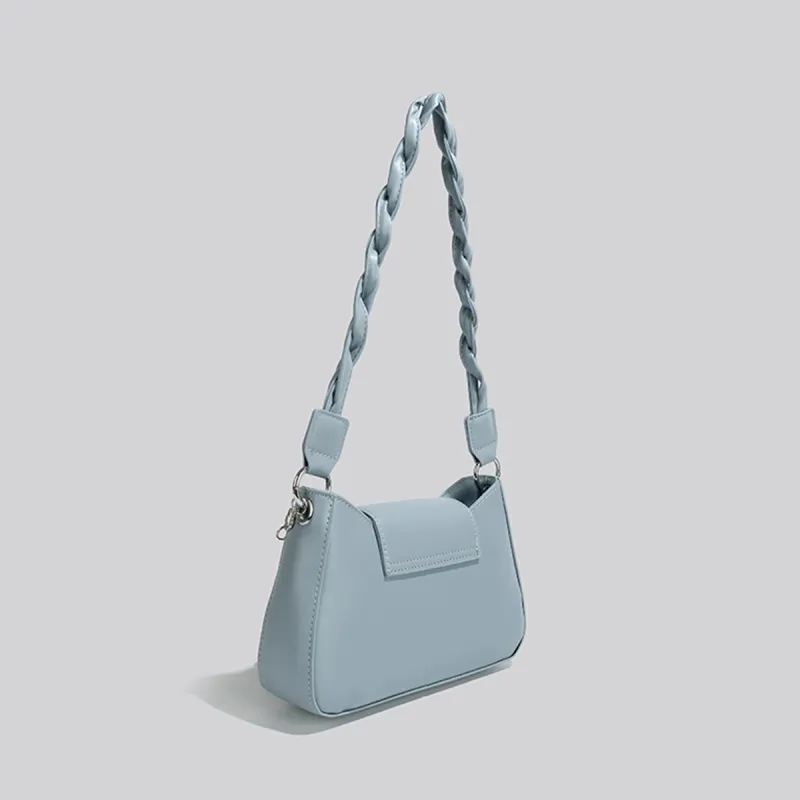 COLINS KEIRS Synthetic Leather Fashion Trend Chain Portable Shoulder Bag Shoulder Bag Regular Women's Blue-5