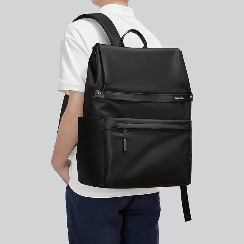 COLINS KEIRS Nylon Fabric Backpack Medium Size Men's Black-5