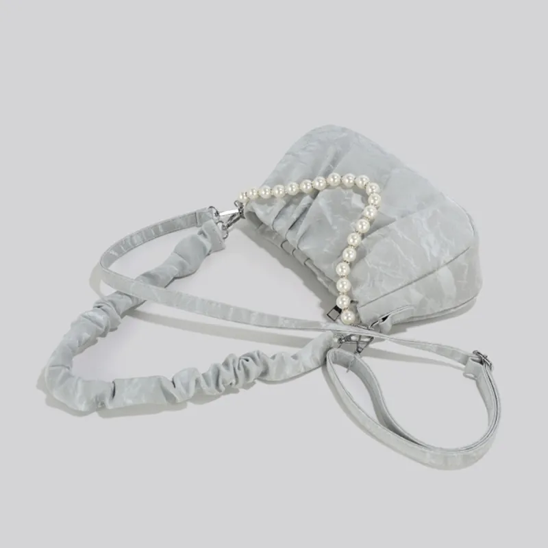 COLINS KEIRS Synthetic Leather Shoulder Bag Women's Silver-4