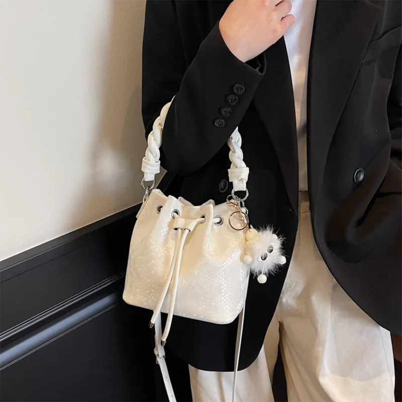 COLINS KEIRS PU Fashion Bag Everyday Commute Versatile One Shoulder Crossbody Handbag Regular Women's Ecru-7