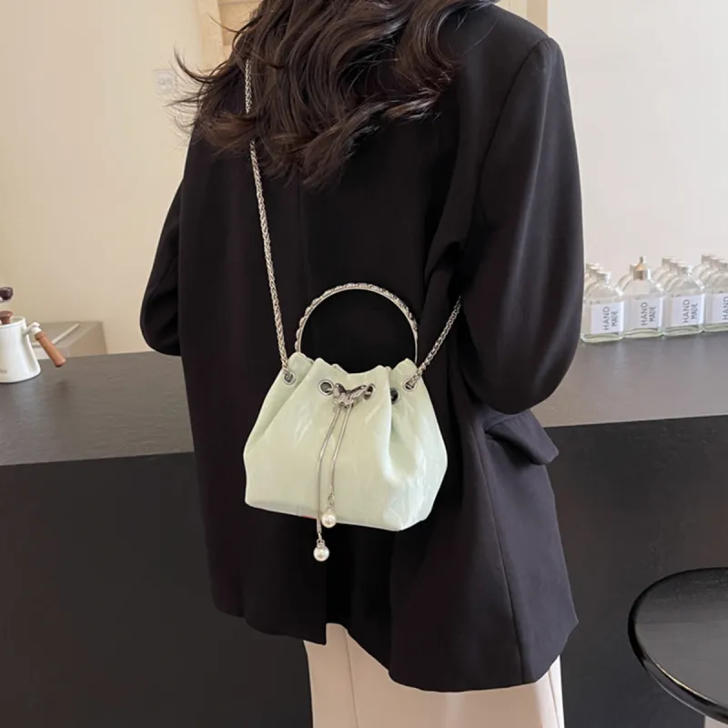 COLINS KEIRS PU Summer Trend Chain Shoulder Bag, Crossbody Bag For Commute And Travel Handbag Regular Women's Green-7