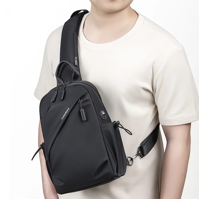 COLINS KEIRS Oxford Crossbody Bag Sling Bags Regular Men's Black-5