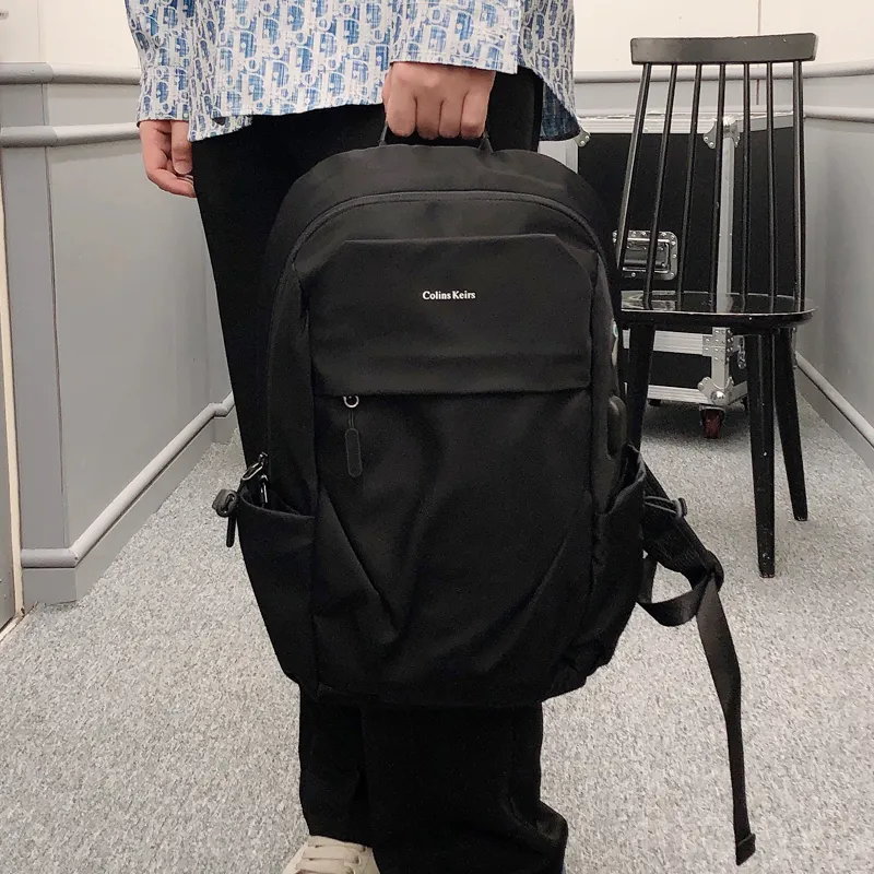 COLINS KEIRS Oxford Backpack Medium Size Men's Black-6