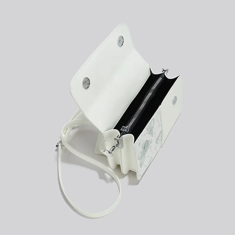 COLINS KEIRS Synthetic Leather Crossbody One Shoulder Handbag Regular Women's White-5